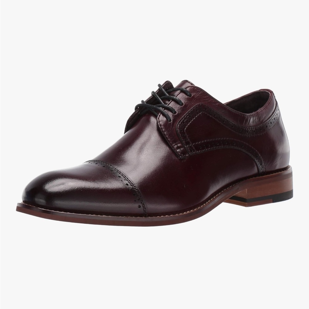 Classic Burgundy/Oxblood Leather Men's Dress Shoes